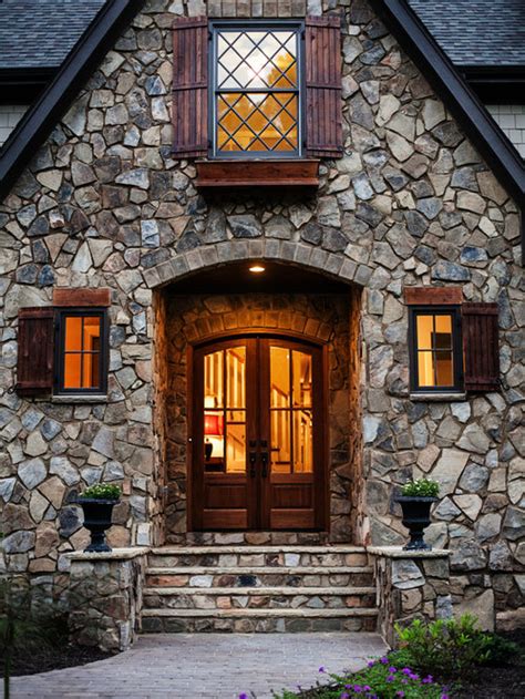 tudor style exterior doors.